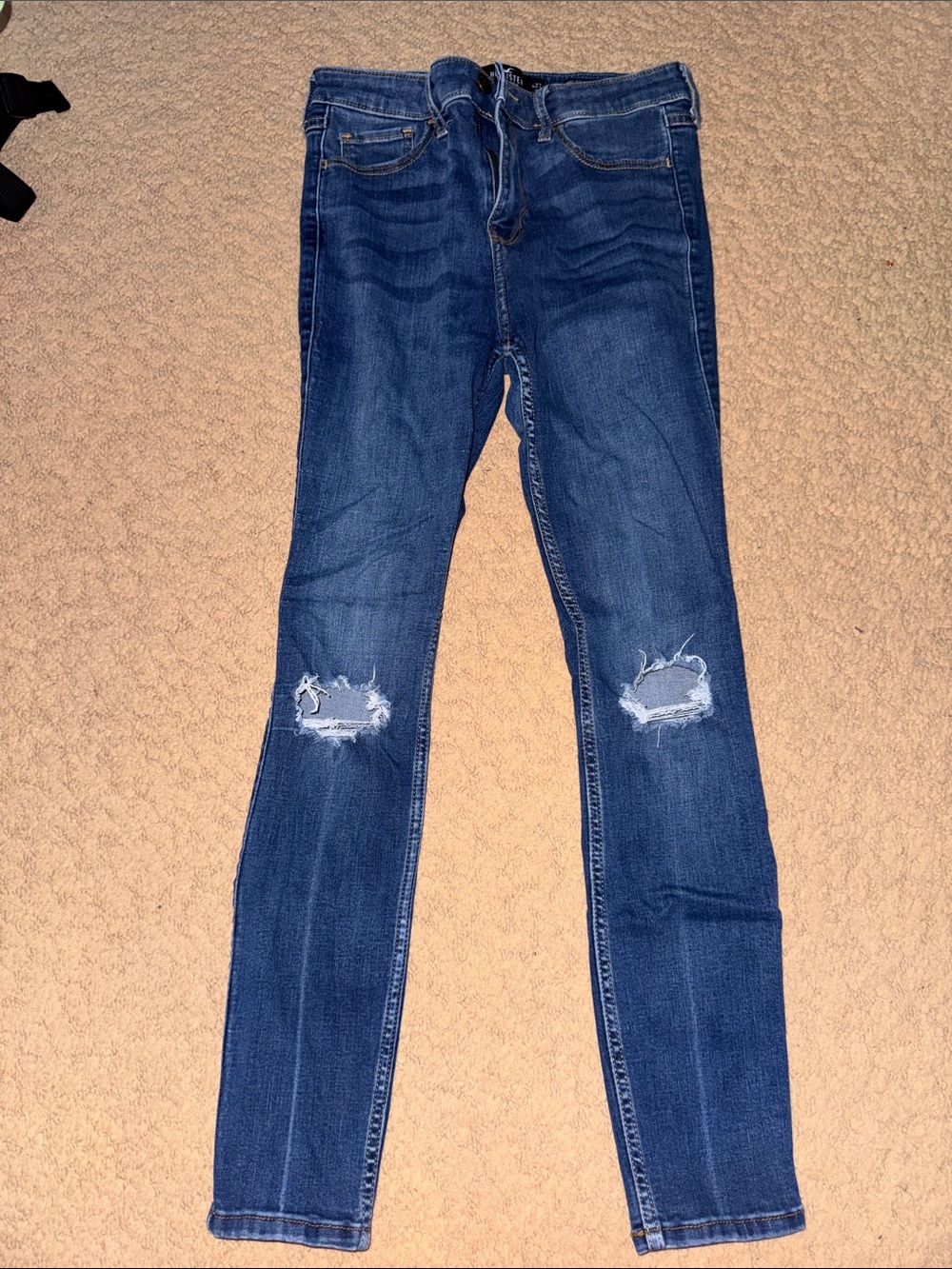 Hollister Distressed High Rise Super Skinny Jeans